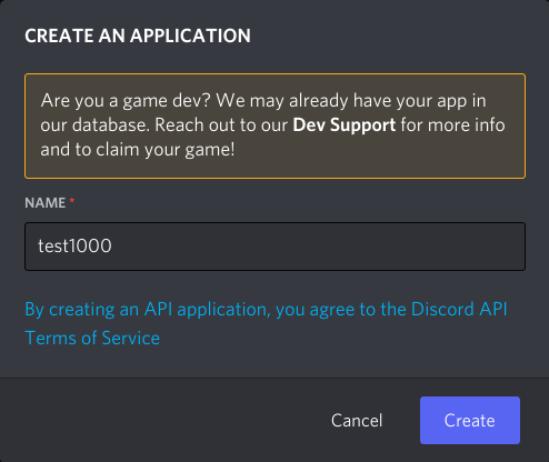Create An Application